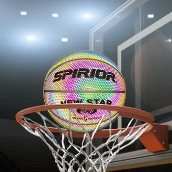 Aizrautīgs Basketbola Gaismas Basketbola Sporta Sintētisko Tiesa Personalizētu Bumbu Cementa Grīdas Atsevišķu Hologrāfiskā Basketbola